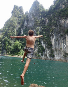 Jake Anderson Cliff Diving in Thailand