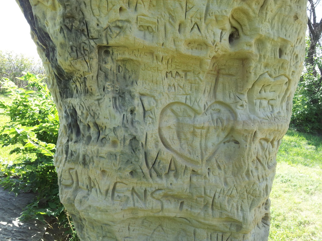 More Carvings at Mushroom Rock State Park