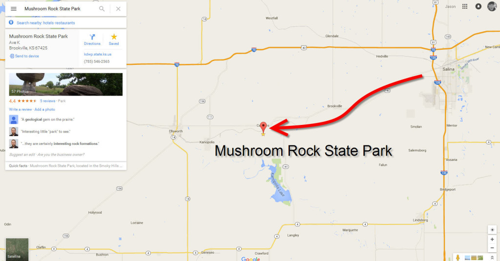 Mushroom Rock State Park Map