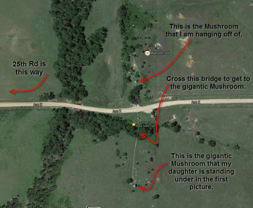 Mushroom Rock State Park Map Details