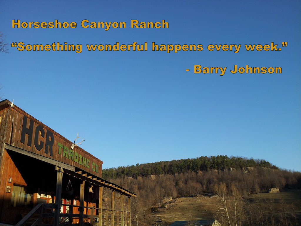 Something wonderful happends every week at Horseshoe Canyon Ranch