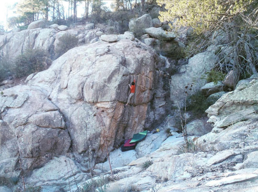 Ed Heitmann on FA of Nature Love Courage at Mt. Lemmon